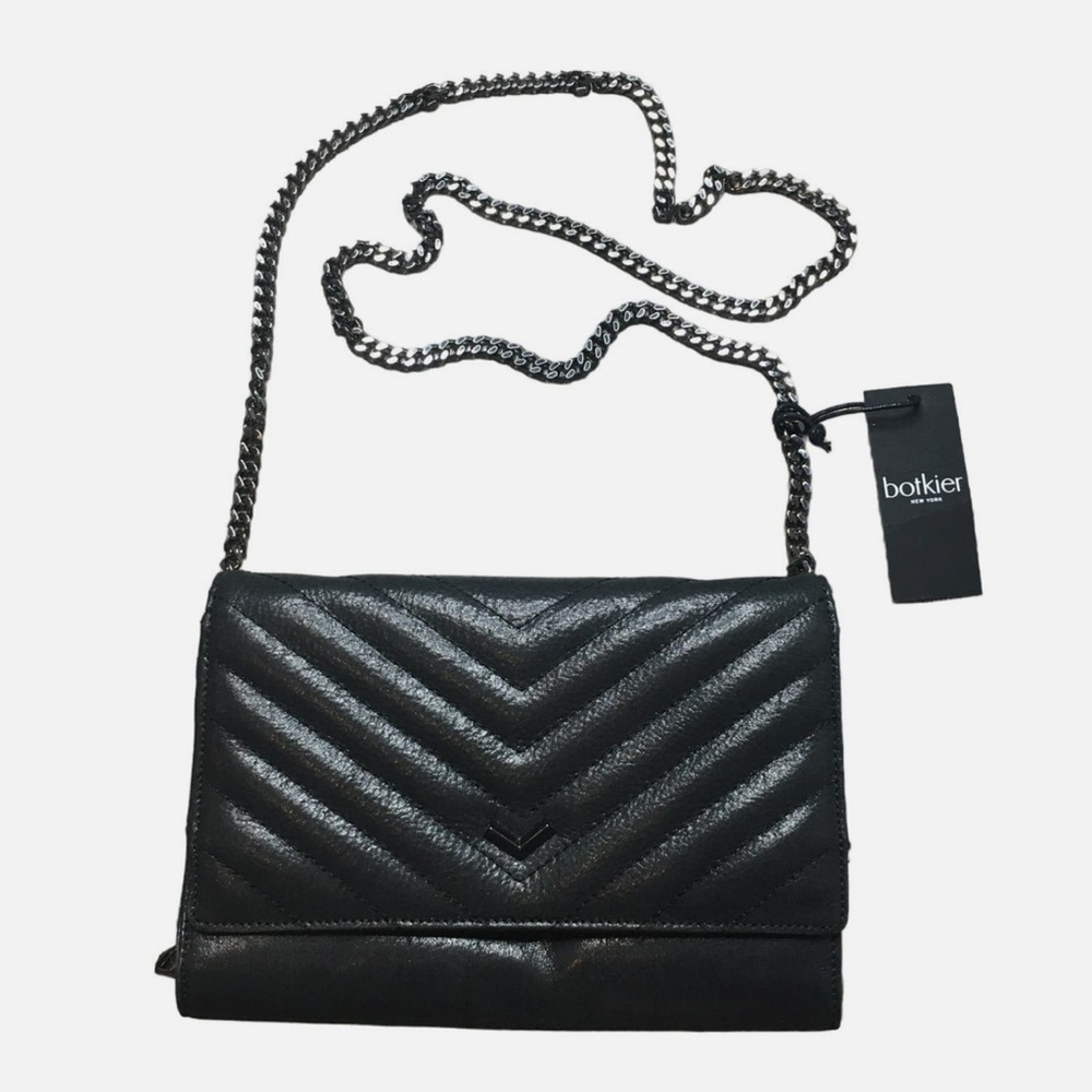 Authentic Soho Botkier Black Quilted Crossbody leather
